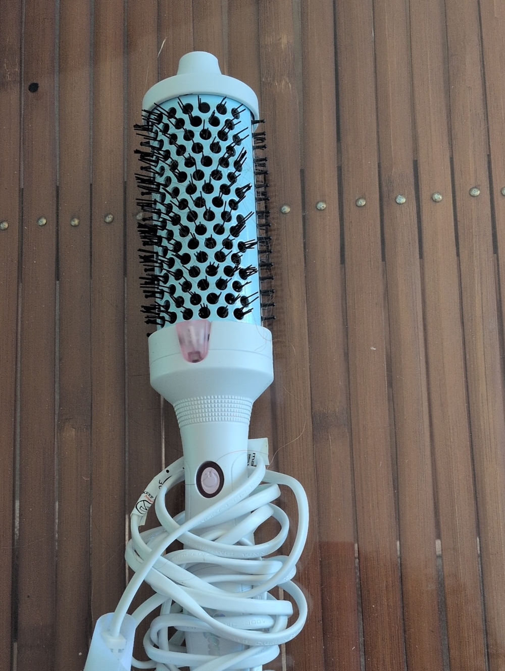 White Hot Air Round Brush Styler for Women